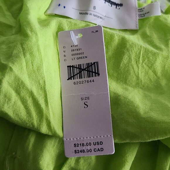 Anthropologie x Exquise Meryl Midi Dress Balloon Slv Sz S Lime Green NWT $218 - Picture 8 of 14